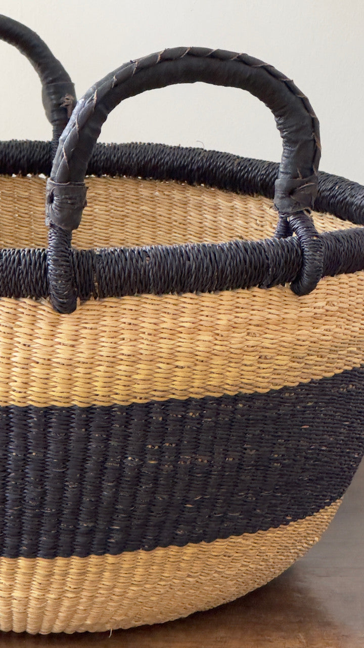 Striped Anything Throws Basket