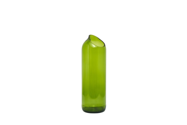 Upcycled Green Glass Vase