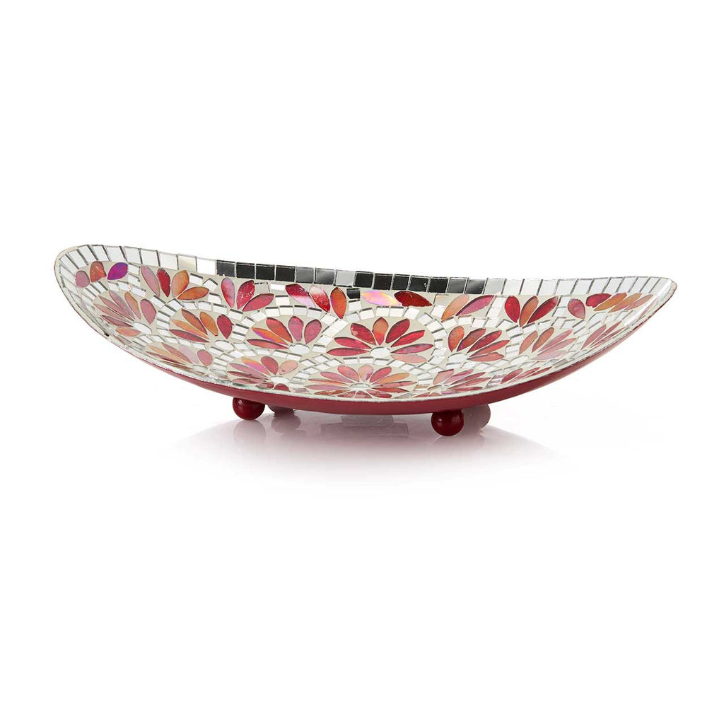 Red Mosaic Display Dish