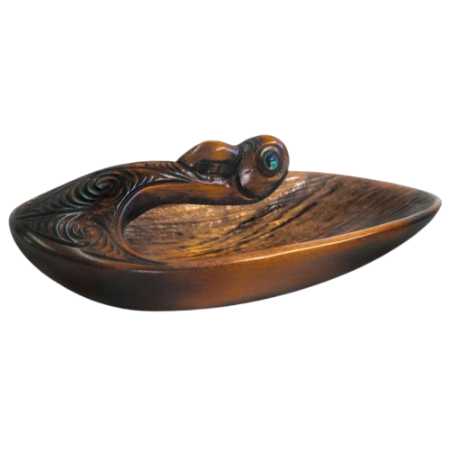 Maori Carved Canoe Bailer