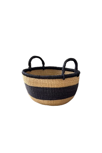 Striped Anything Throws Basket
