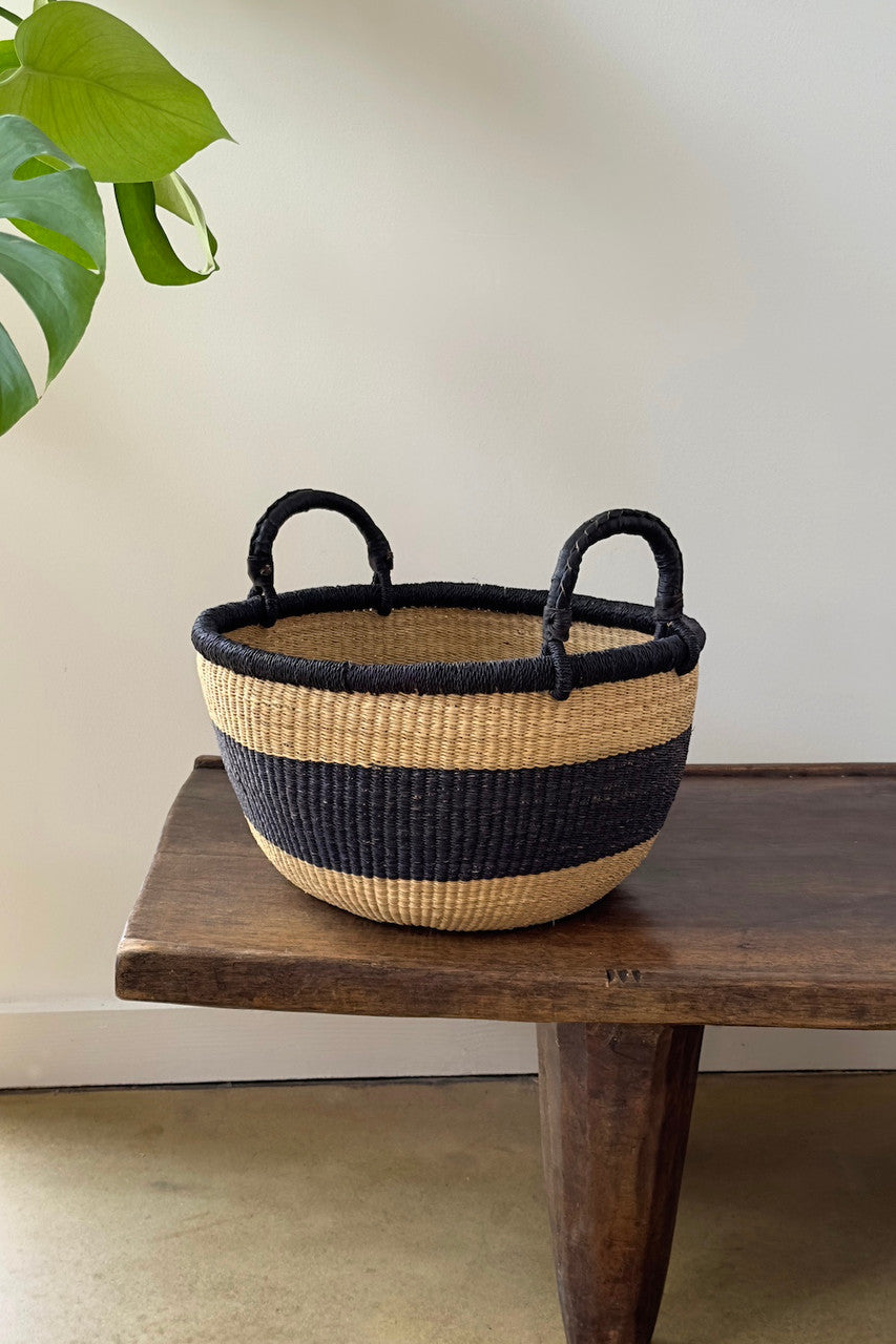 Striped Anything Throws Basket