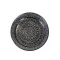 Decorative Etched Soapstone Bowl  8"  Black