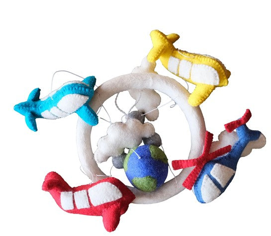 Flying Airplanes Nursery Mobile
