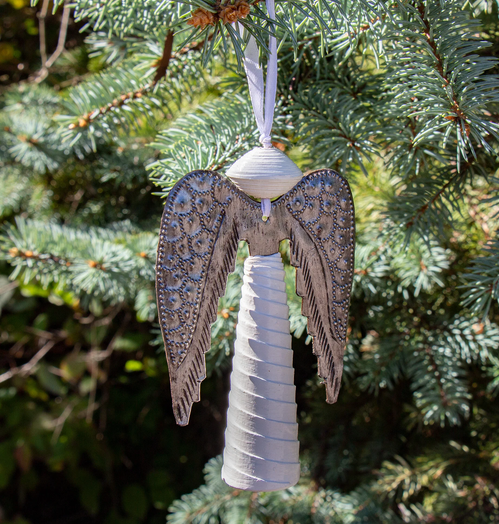 Upcycled Angel Ornament