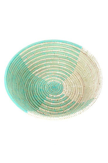 Senegal Blue Serving Basket