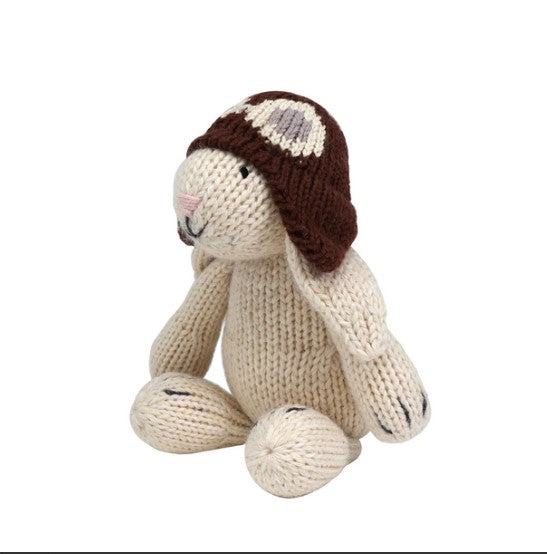 Hand Knitted Aviator Bunny