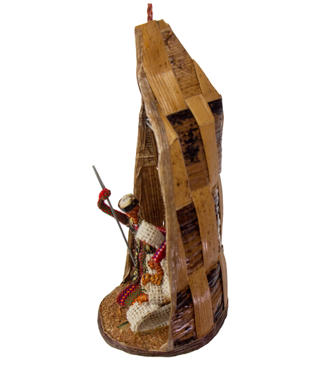 Banana Fiber Christmas Nativity Ornament