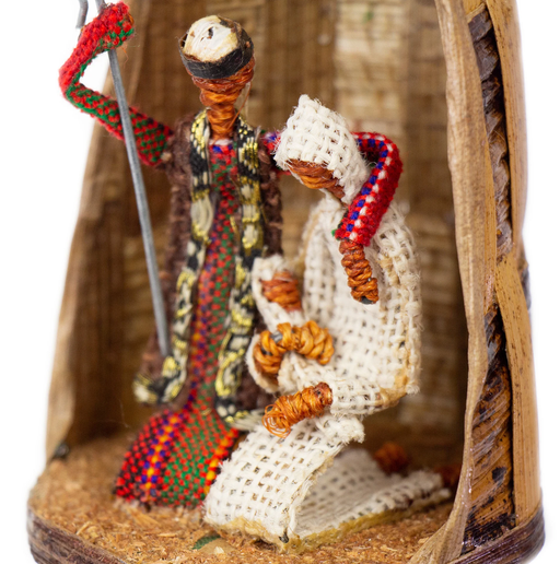 Banana Fiber Christmas Nativity Ornament