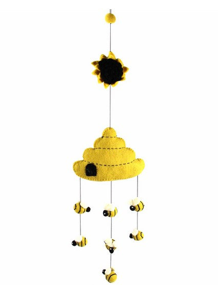 Honey Beehive Nursery Mobile