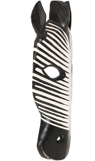 Black and White Zebra Wall Mask
