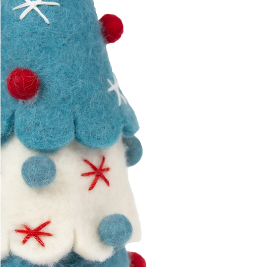 Embellished Christmas Tree Set of 3 (Blue)
