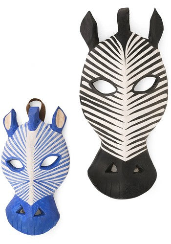 Blue Zebra Wall Mask