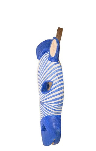 Blue Zebra Wall Mask