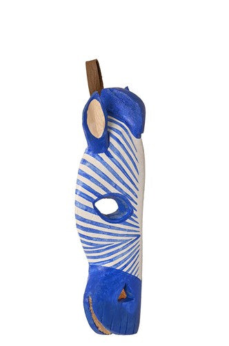 Blue Zebra Wall Mask