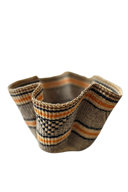 Blue & Orange Wavy Basket
