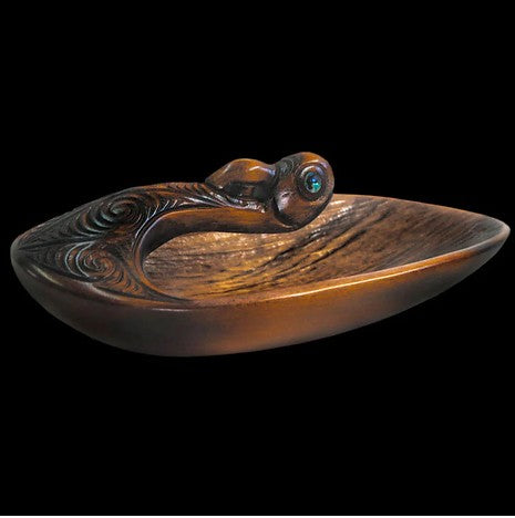 Maori Carved Canoe Bailer