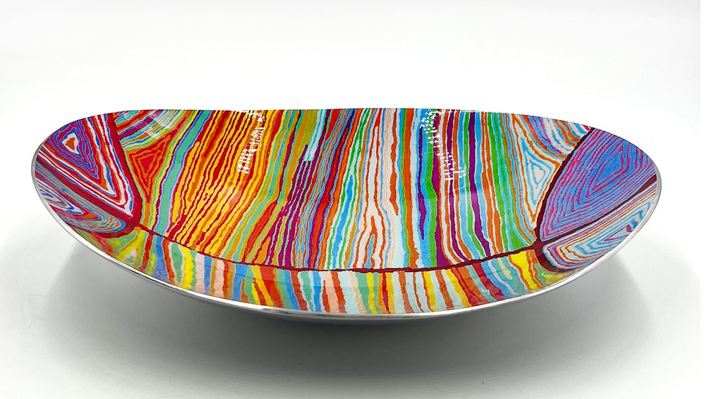 Metal Salad Bowl Artist Judy Watson