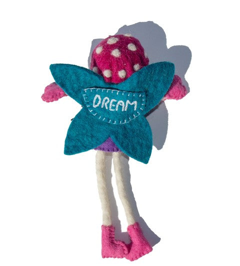 Mushroom Bonnet Tooth Fairy Doll Brunette