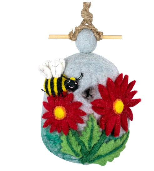 Wild Woolies Bumble Bee Birdhouse