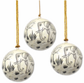 African Elephant Set of 3 Ornaments