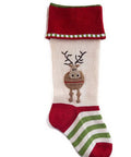 Farmhouse Reindeer Christmas Stocking