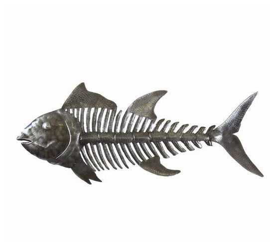 Fish Bones Haitian Metal Art
