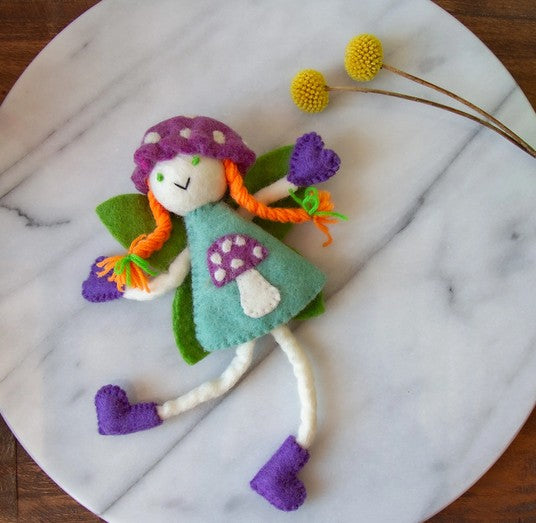Mushroom Bonnet Tooth Fairy Doll Ginger