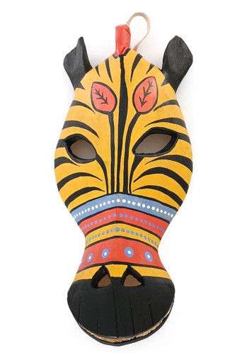 Golden Zebra Wall Mask