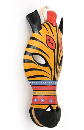 Golden Zebra Wall Mask