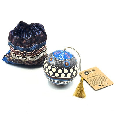 Aboriginal Art Christmas Ball Ornament Goodooga