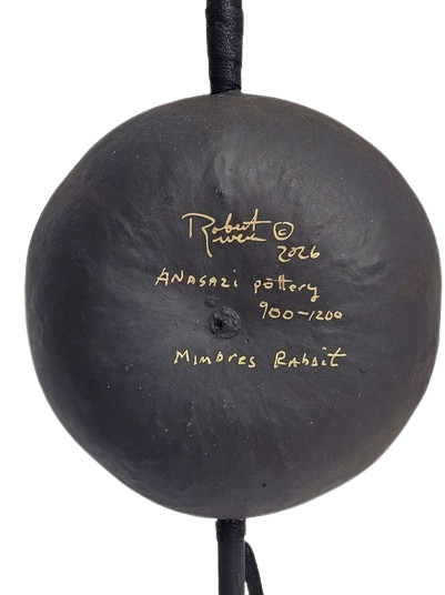 Gourd Made Musical Rattle with Painted Rabbit
