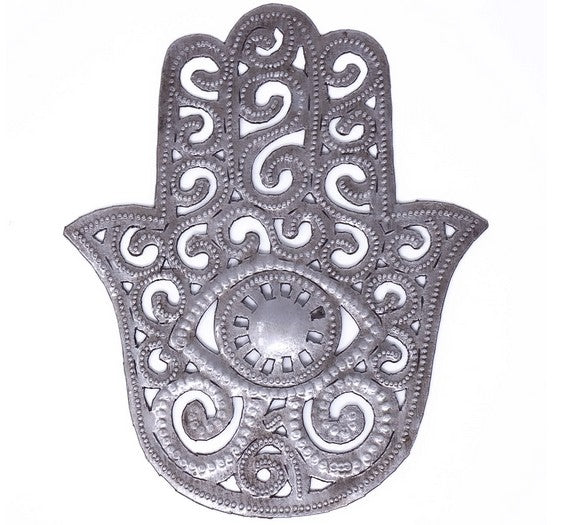 Hamsa Hand Haitian Metal Art