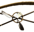 Native American Made Bow with Crossed Arrow