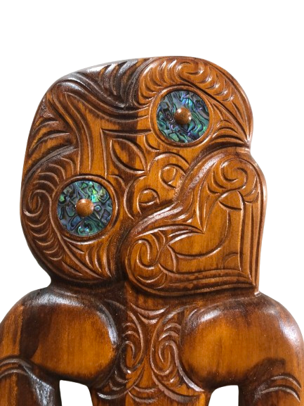 New Zealand Made Carved Good Luck Tiki