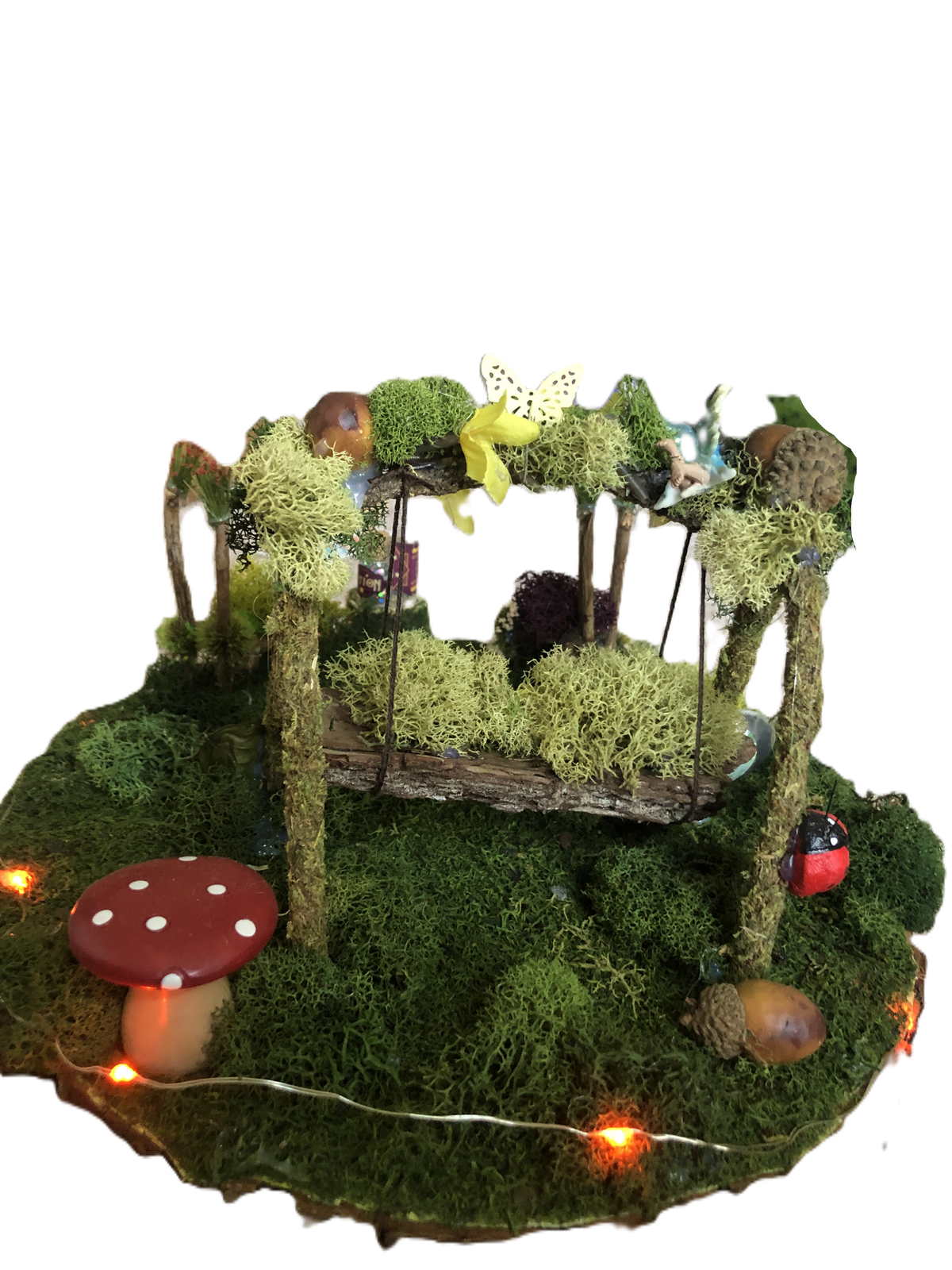 Enchanted Garden Fairy House and Swing