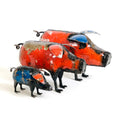 Mosaic Recycled Metal Pot Belly Pig