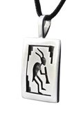 Kokopelli Sterling Silver Pendant