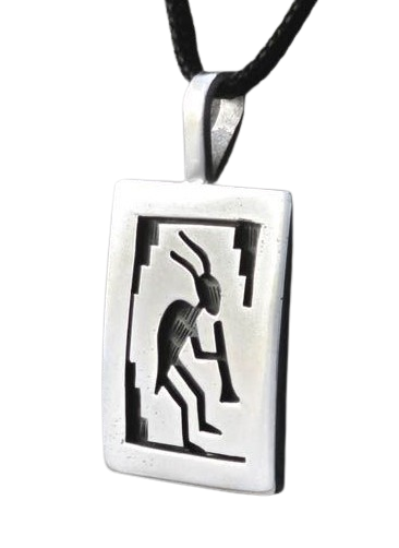 Kokopelli Sterling Silver Pendant