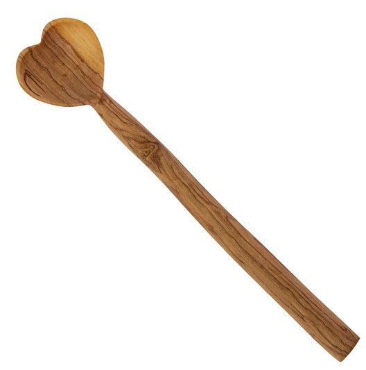 8" Heart Scoop Wooden Serving Spoon