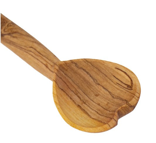 8" Heart Scoop Wooden Serving Spoon