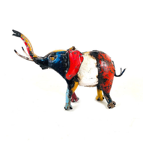 Mosaic Recycled Metal Elephant
