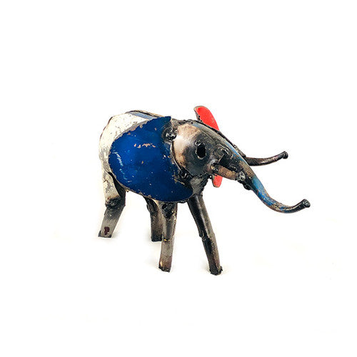 Mosaic Recycled Metal Elephant