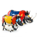 Mosaic Recycled Metal Wild Rhino