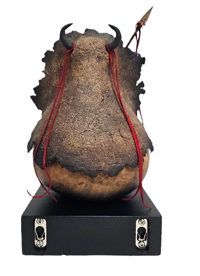 Medicine Man Gourd Sculpture