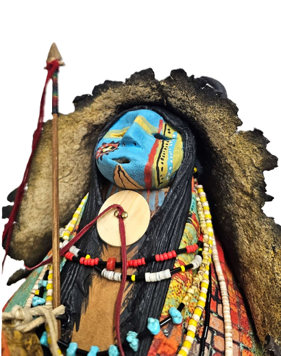 Medicine Man Gourd Sculpture