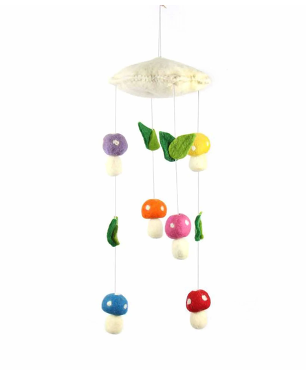 Mushroom Nursery Room Mobile
