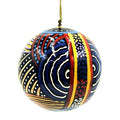 Aboriginal Art Christmas Ball Ornament Mulga Country
