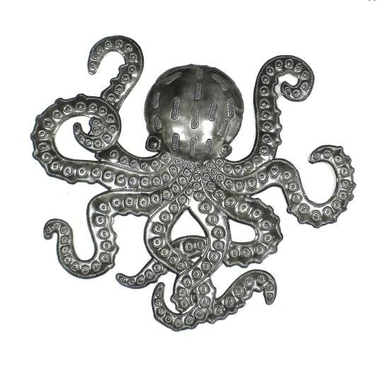 Haitian Metal Art Octopus