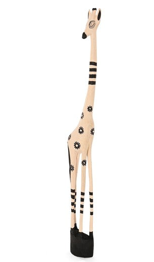 African Folk Art Giraffe Sculpture